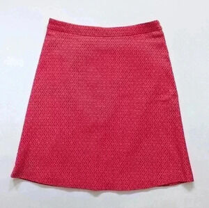 Margaret M Red Geometric Flower Print Size Small